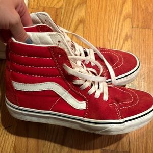 Really good condition red high top vans